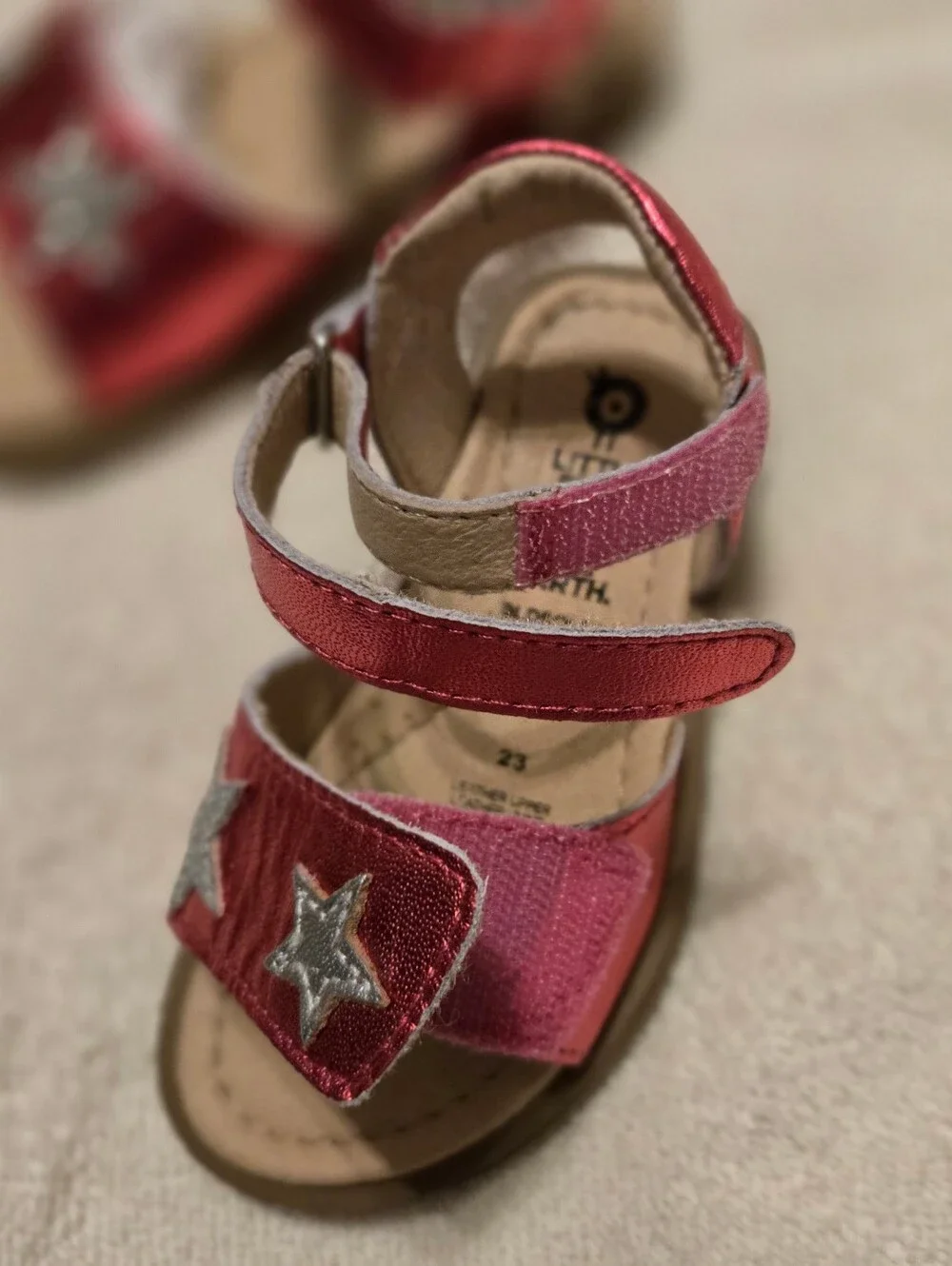 Old Soles Pink Metallic Star Sandals